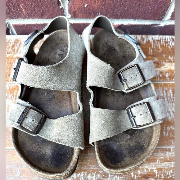 Birkenstock Milano suede leather sandals - Picture 2 of 9